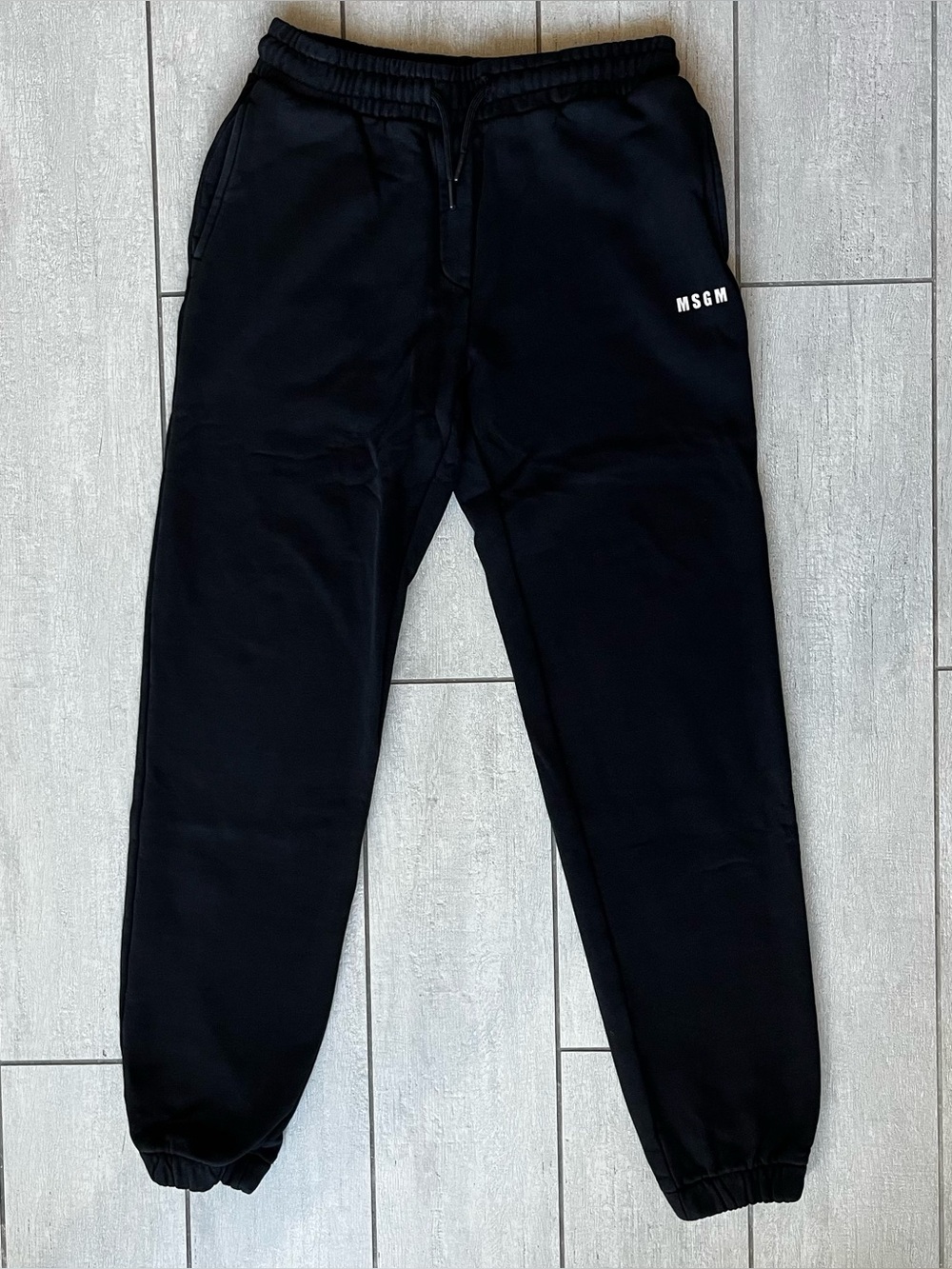 MSGM 10Y Sweatpants Kid Logo Print Cotton Track Jogger‎ Streetwear Designer Luxe